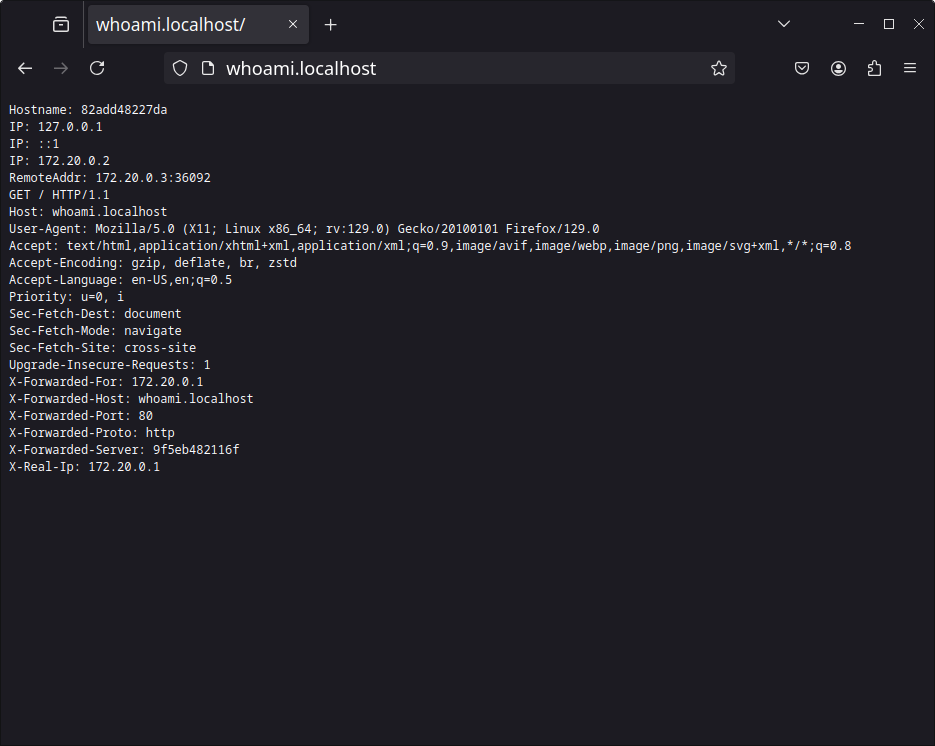 Basic configuration working as intended